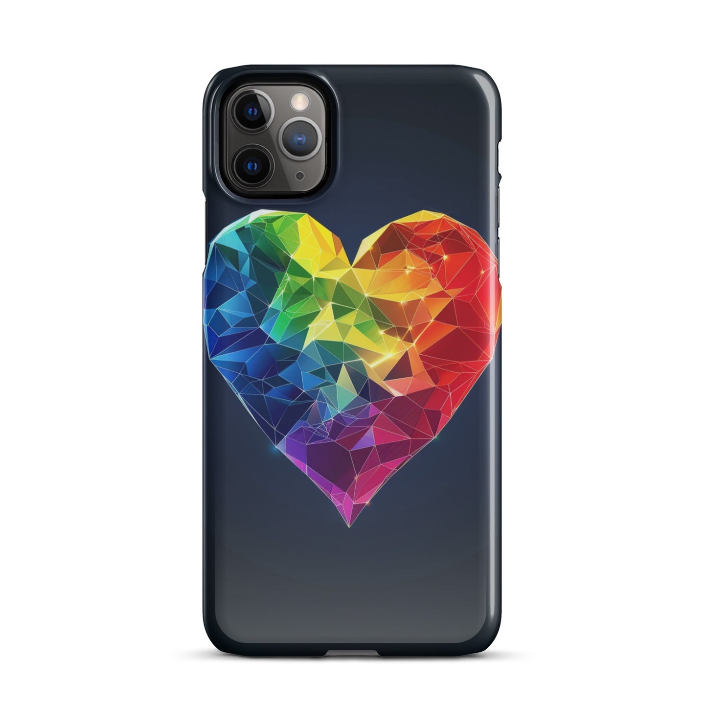 Ranbow Heart Phone case for iPhone-4