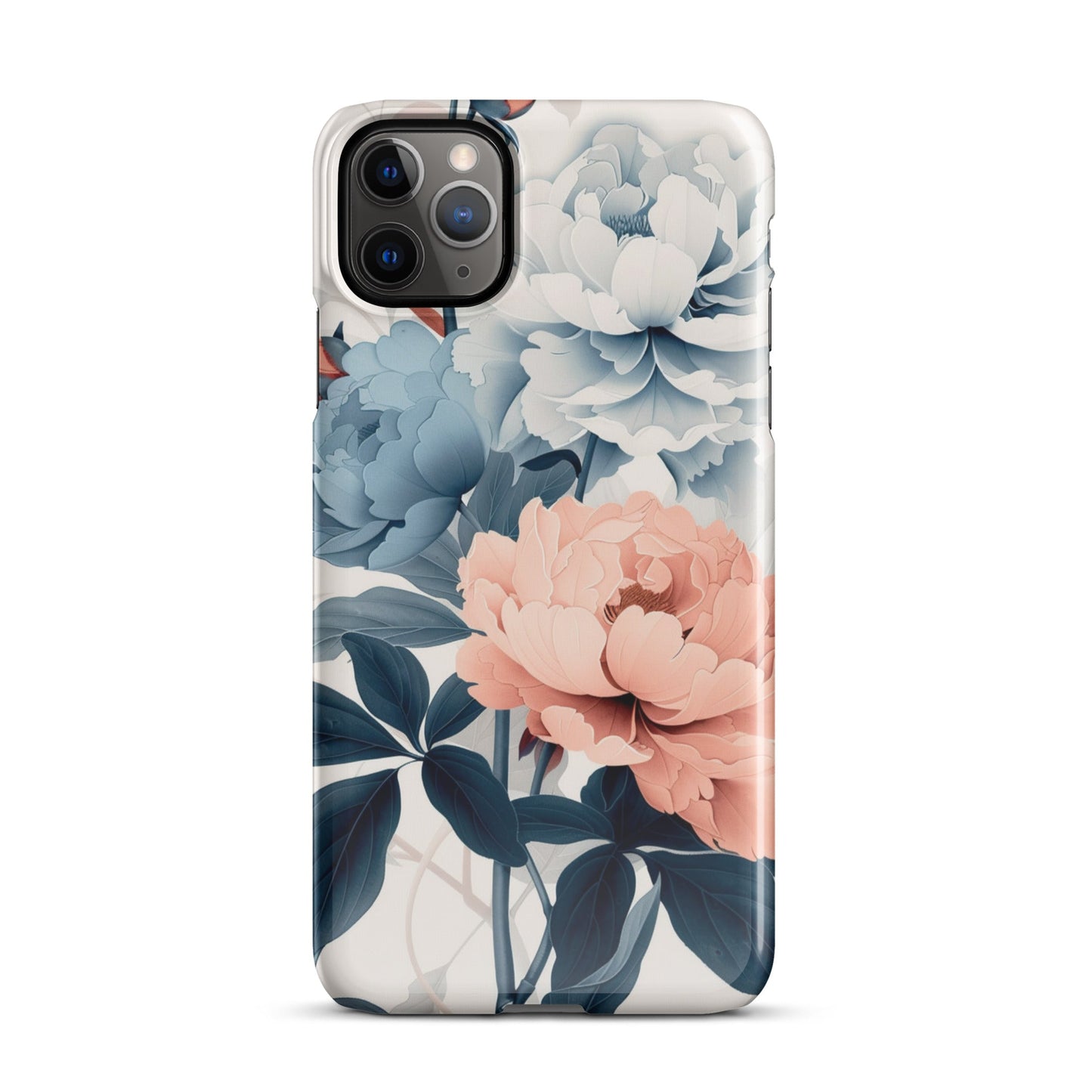 Tricolor Flowers Phone case for iPhone-4