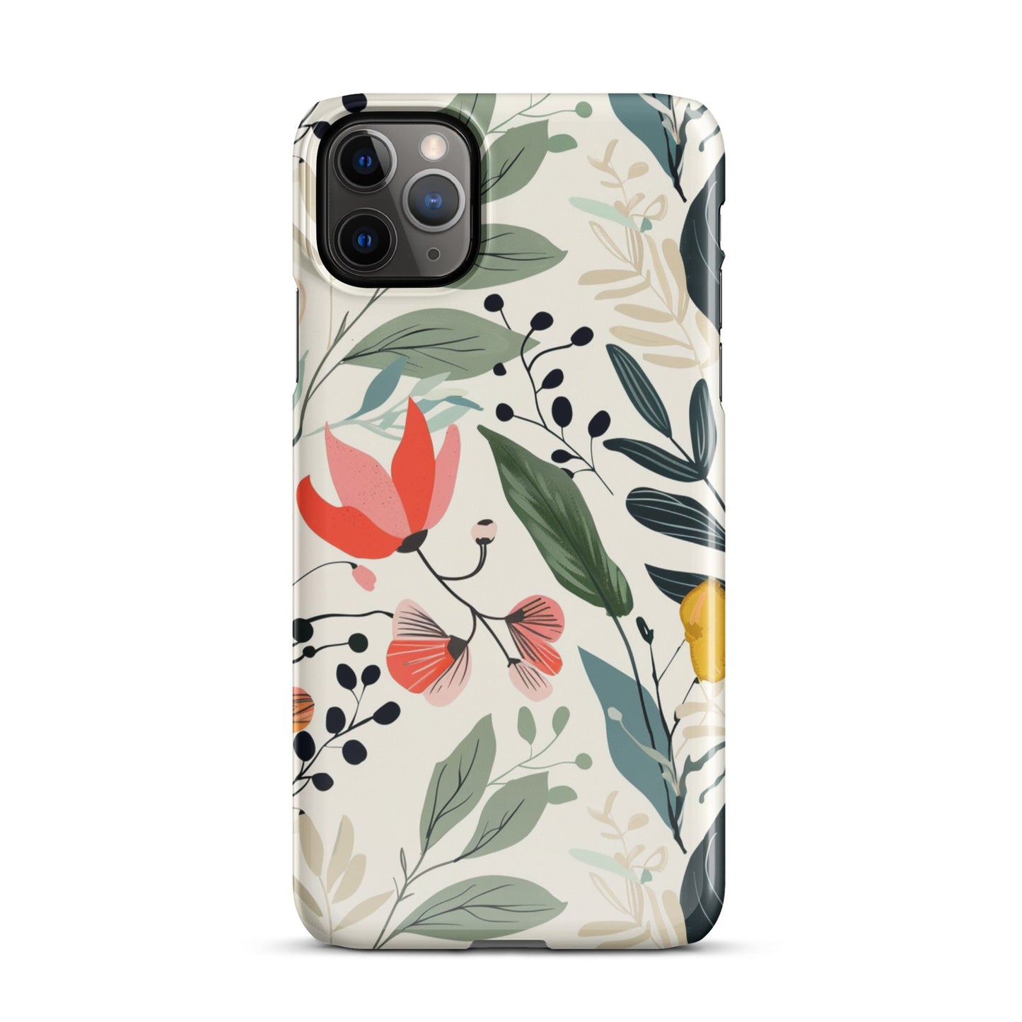 Botanical leaves Phone case for iPhone-4