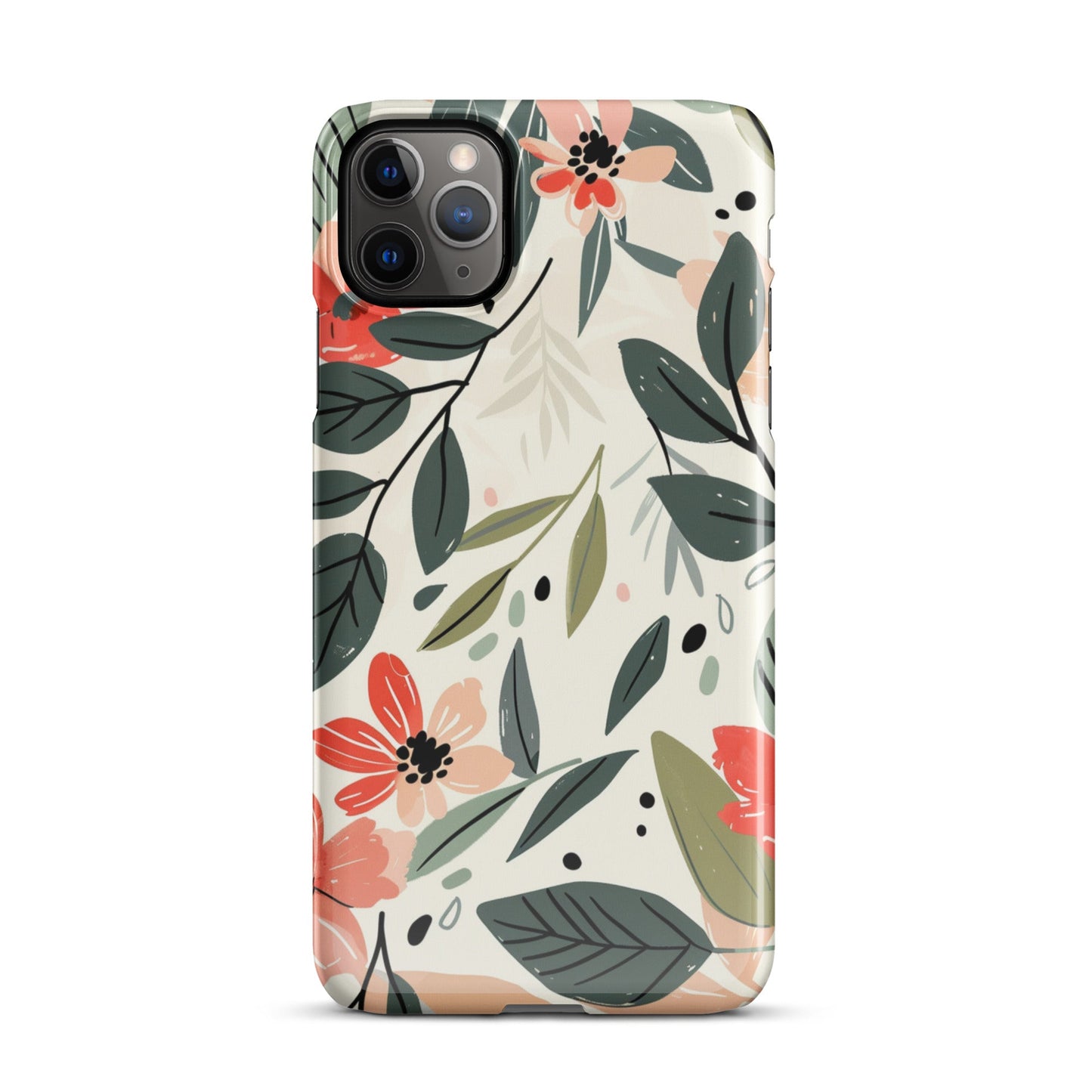 Flower leave Phone case for iPhone-4