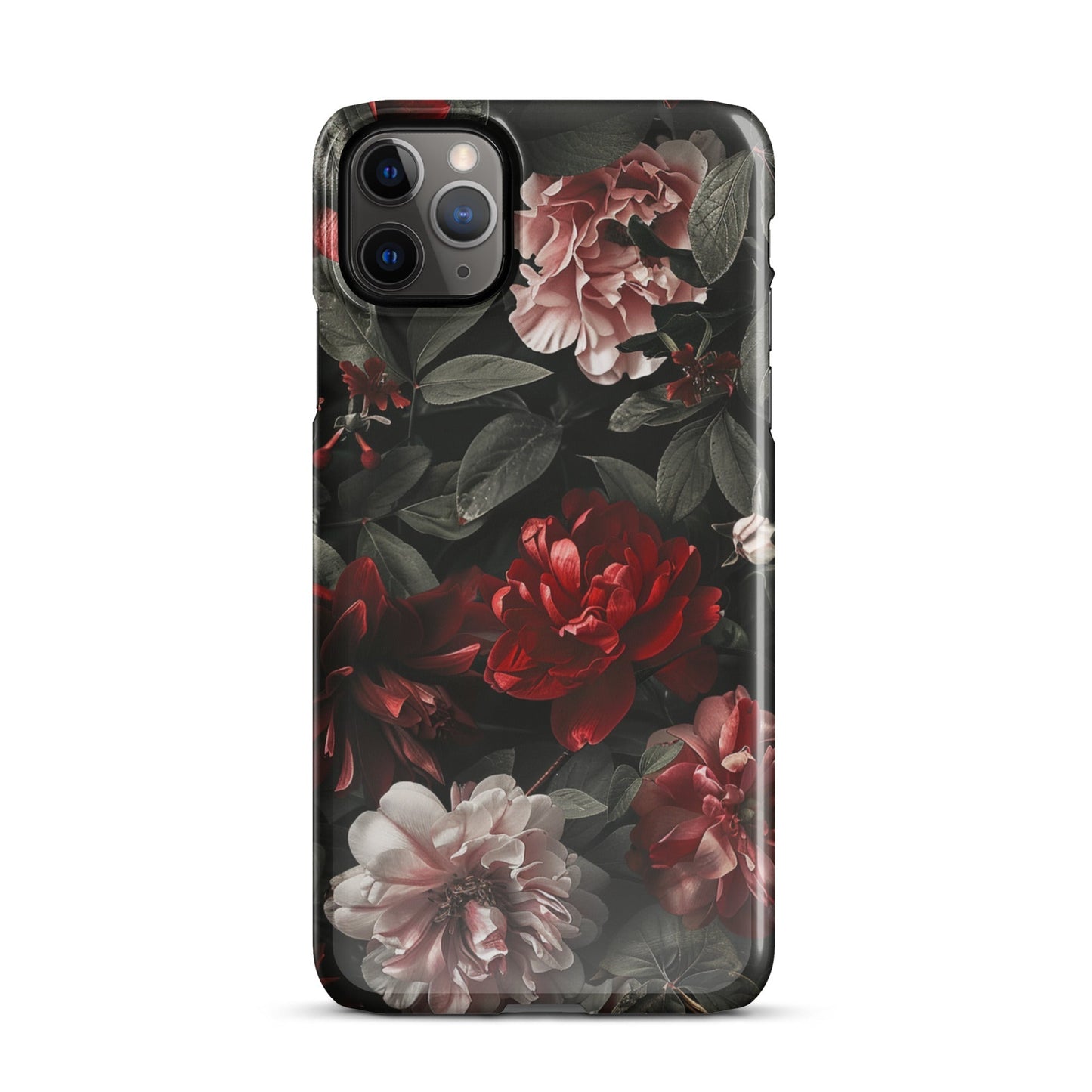 Pink Red Floral Phone case for iPhone-4