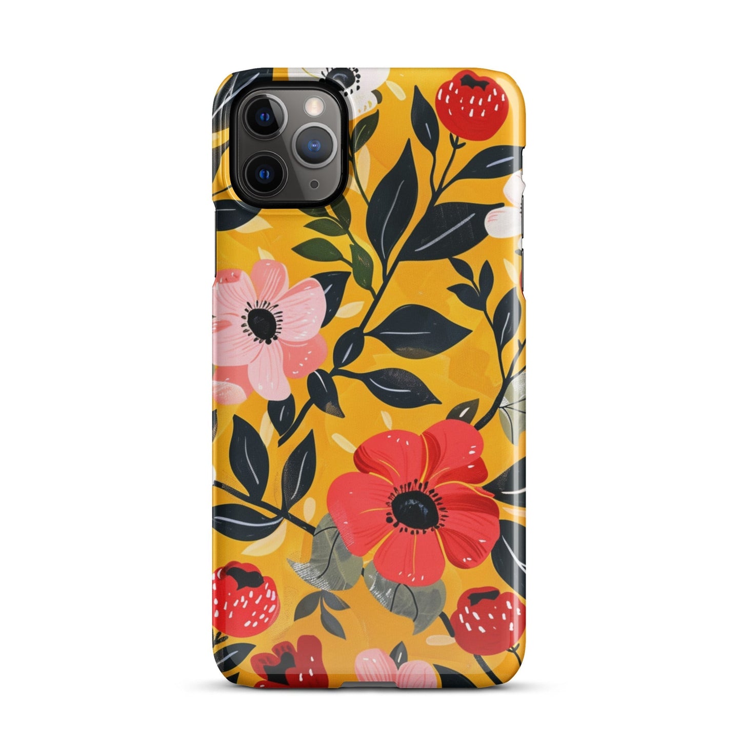 Floral 3 Phone case for iPhone-4