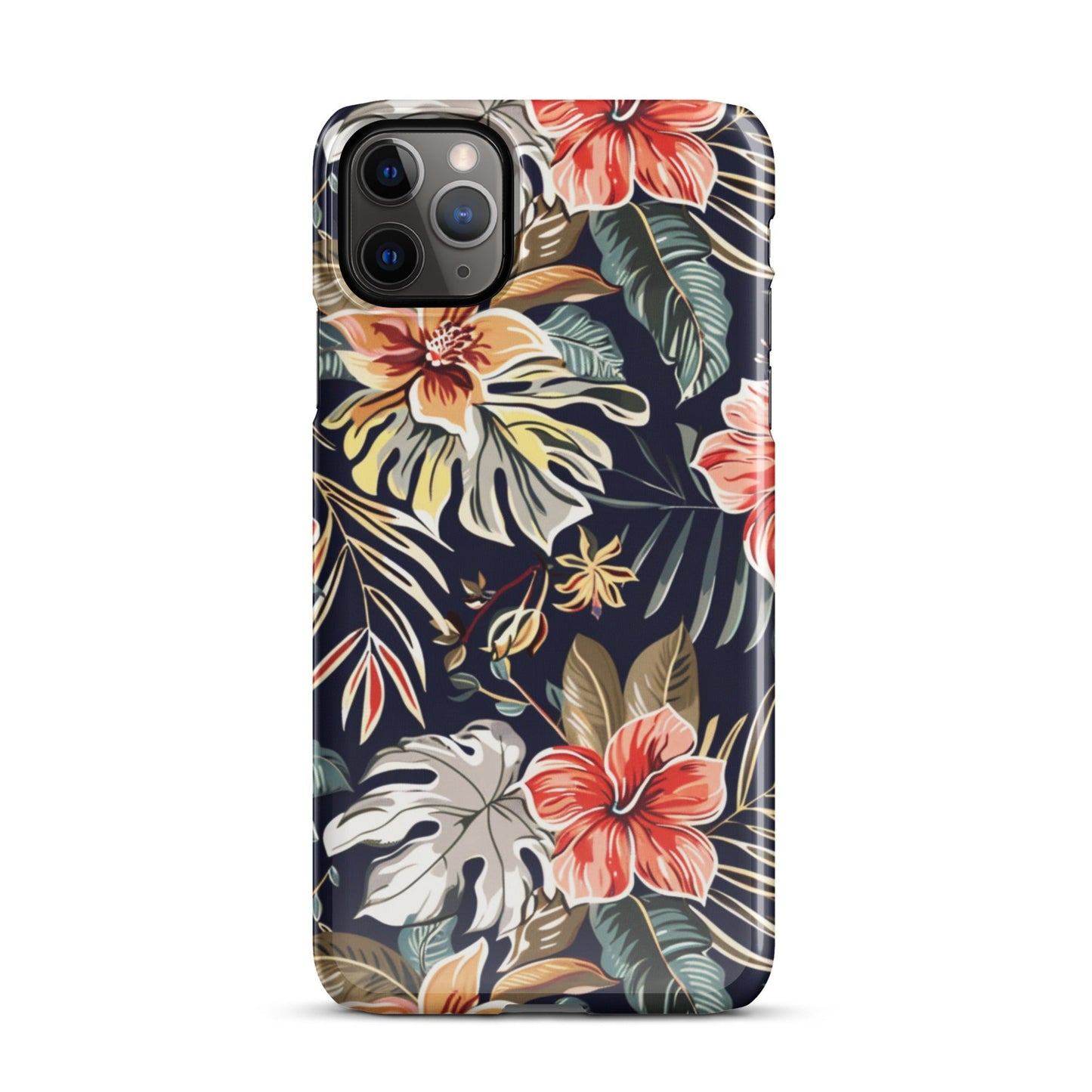 Tropical Floral Phone case for iPhone-4