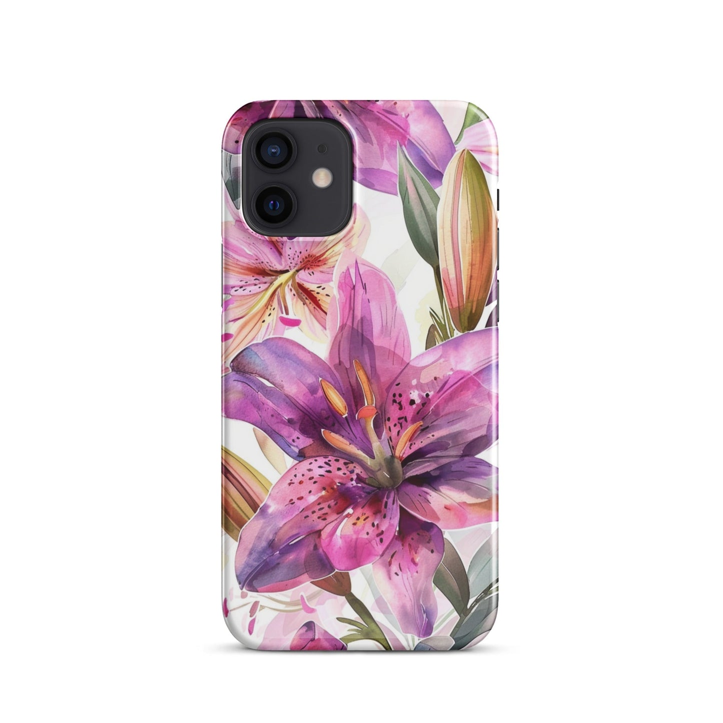 Watercolor Lily Phone case for iPhone-8