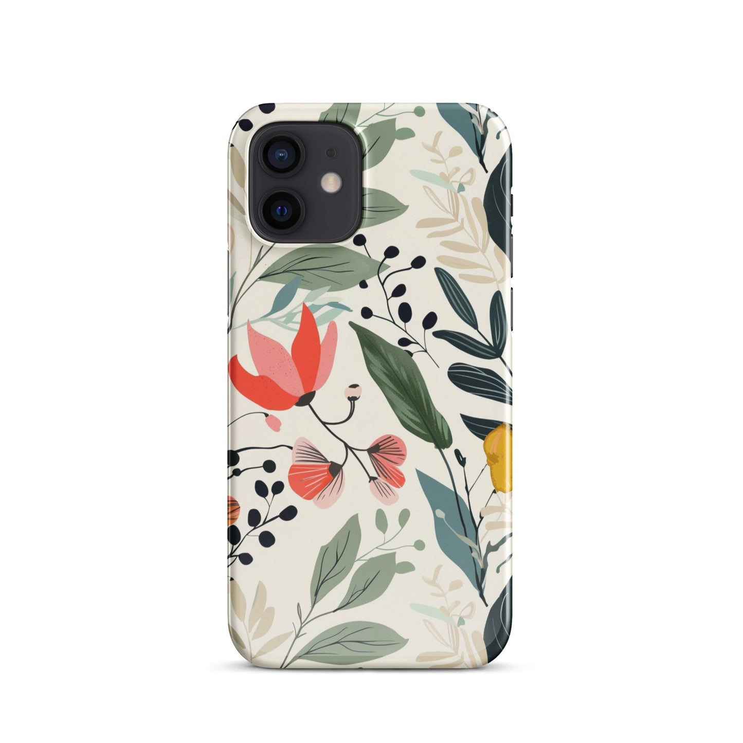 Botanical leaves Phone case for iPhone-8