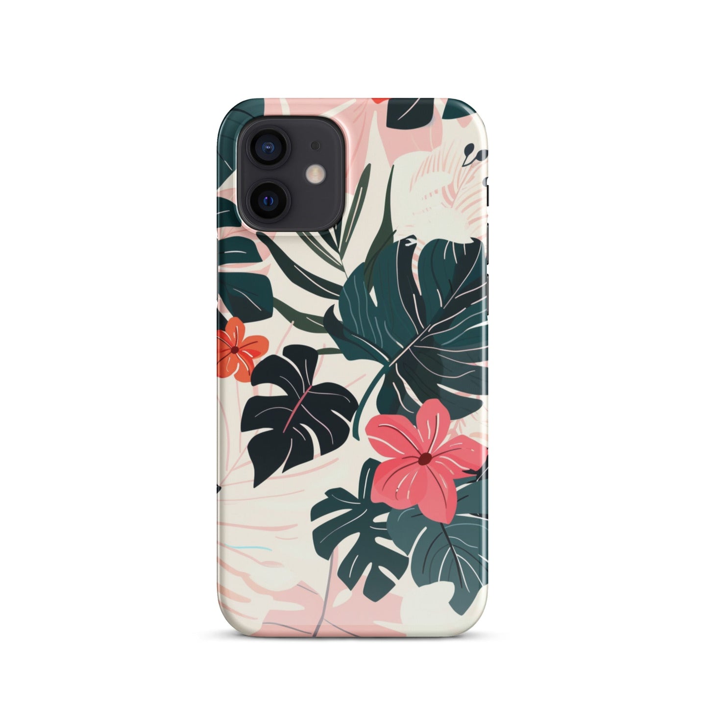 Flower leaves Phone case for iPhone-8