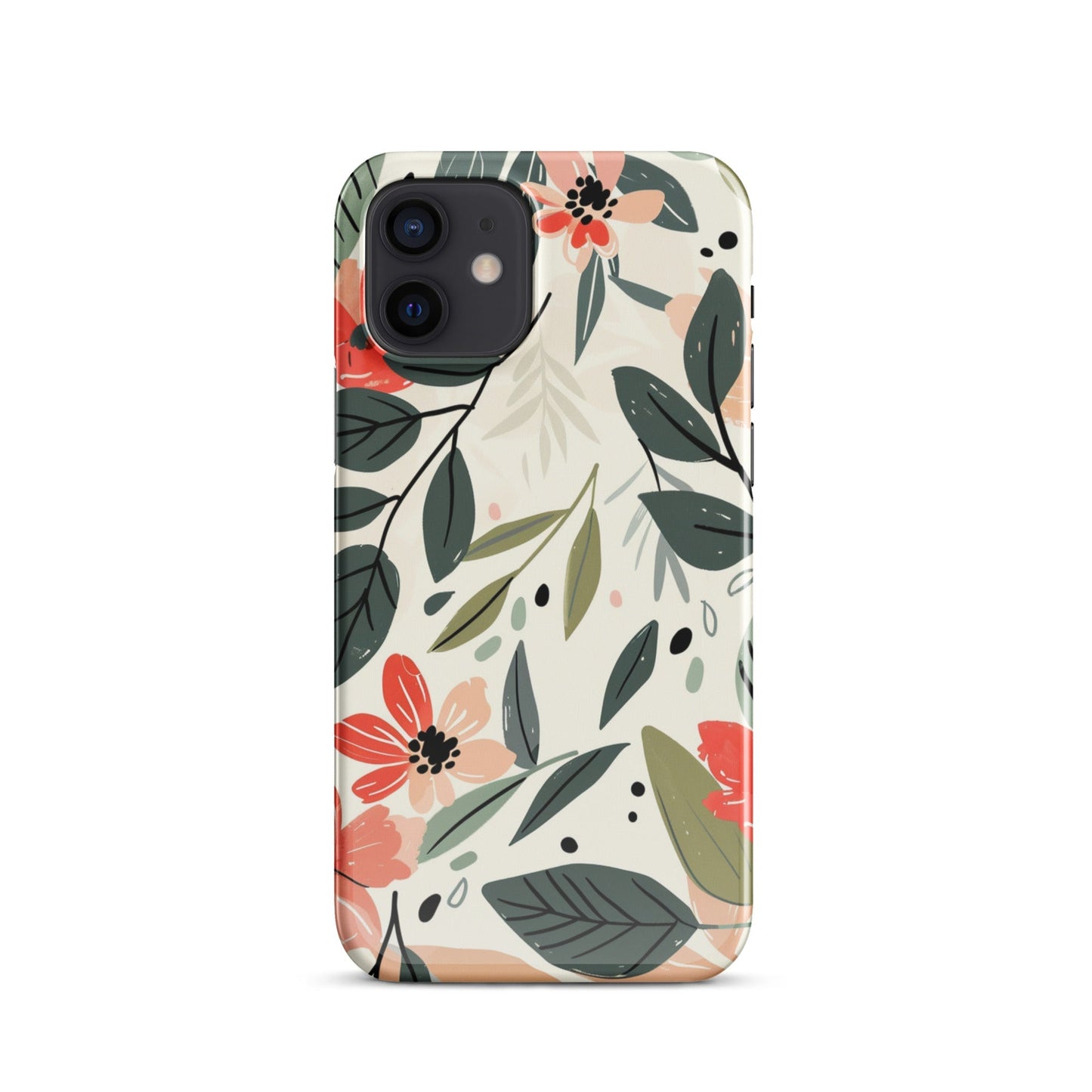 Flower leave Phone case for iPhone-8