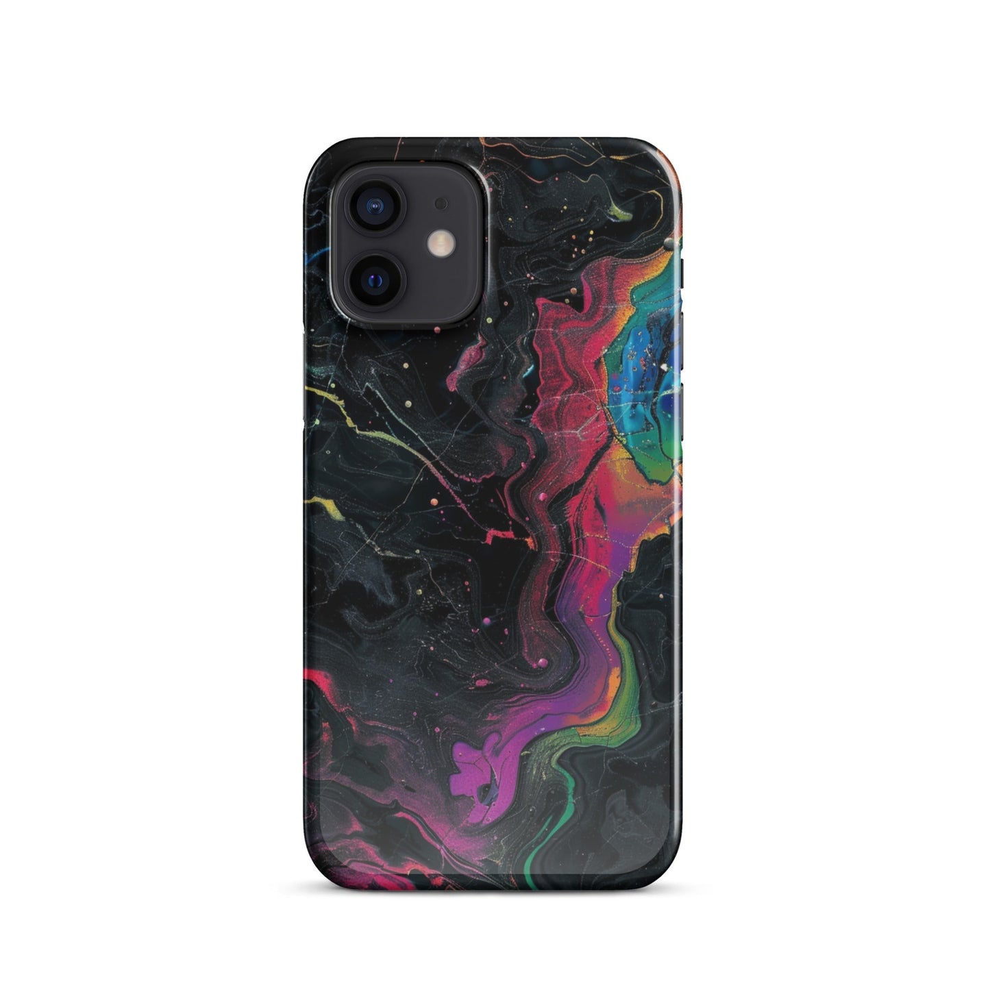 Black rainbow Phone case for iPhone-8