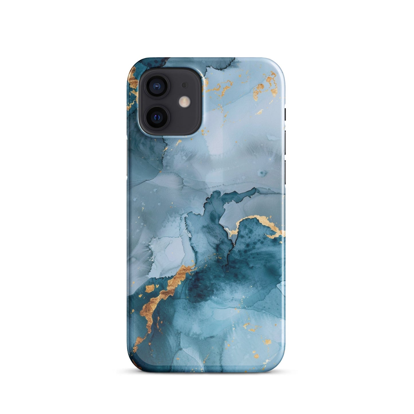 Blue Gold Phone case for iPhone-8