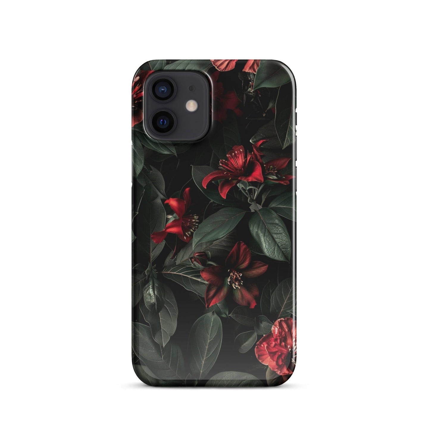 Floral Dark Phone case for iPhone-8