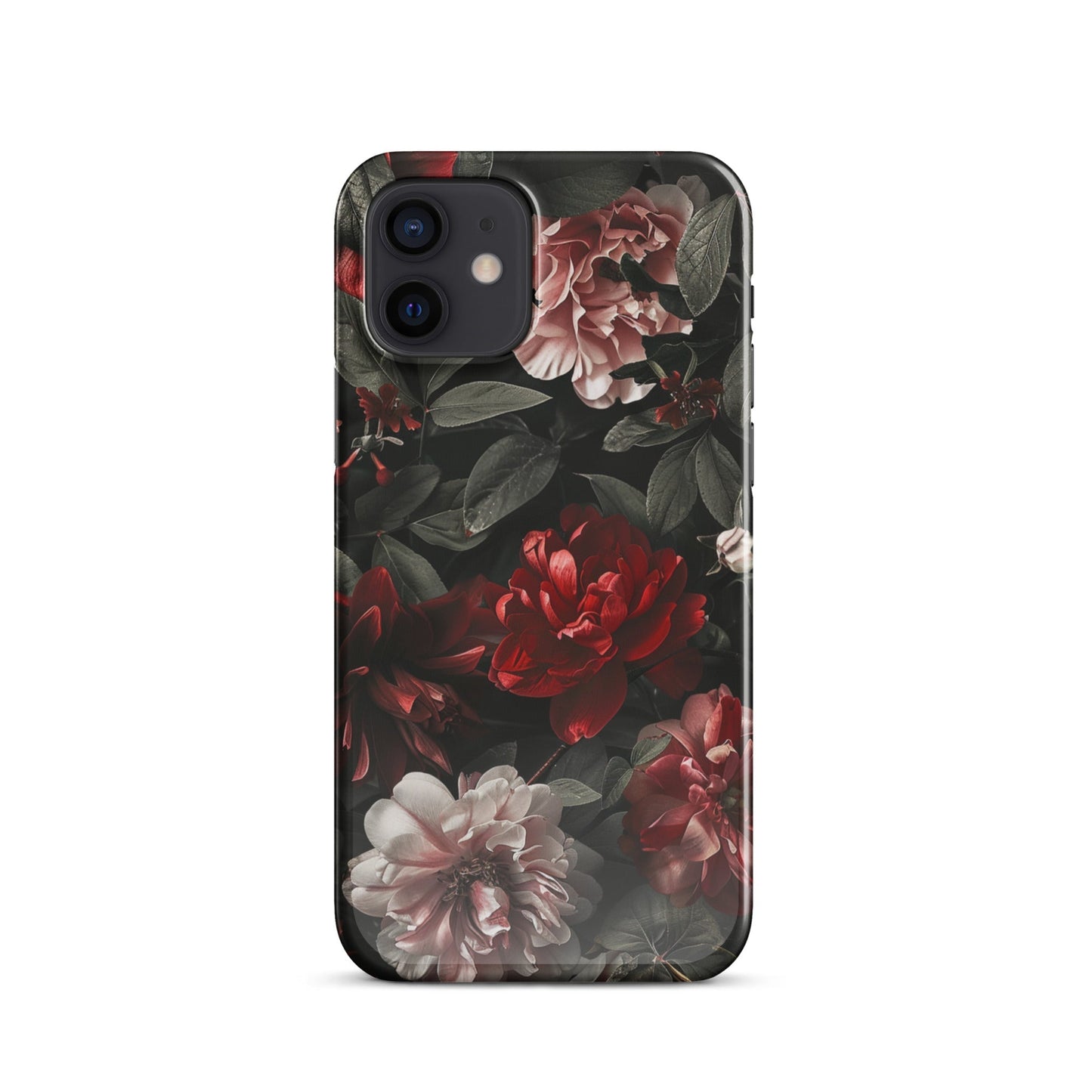 Pink Red Floral Phone case for iPhone-8