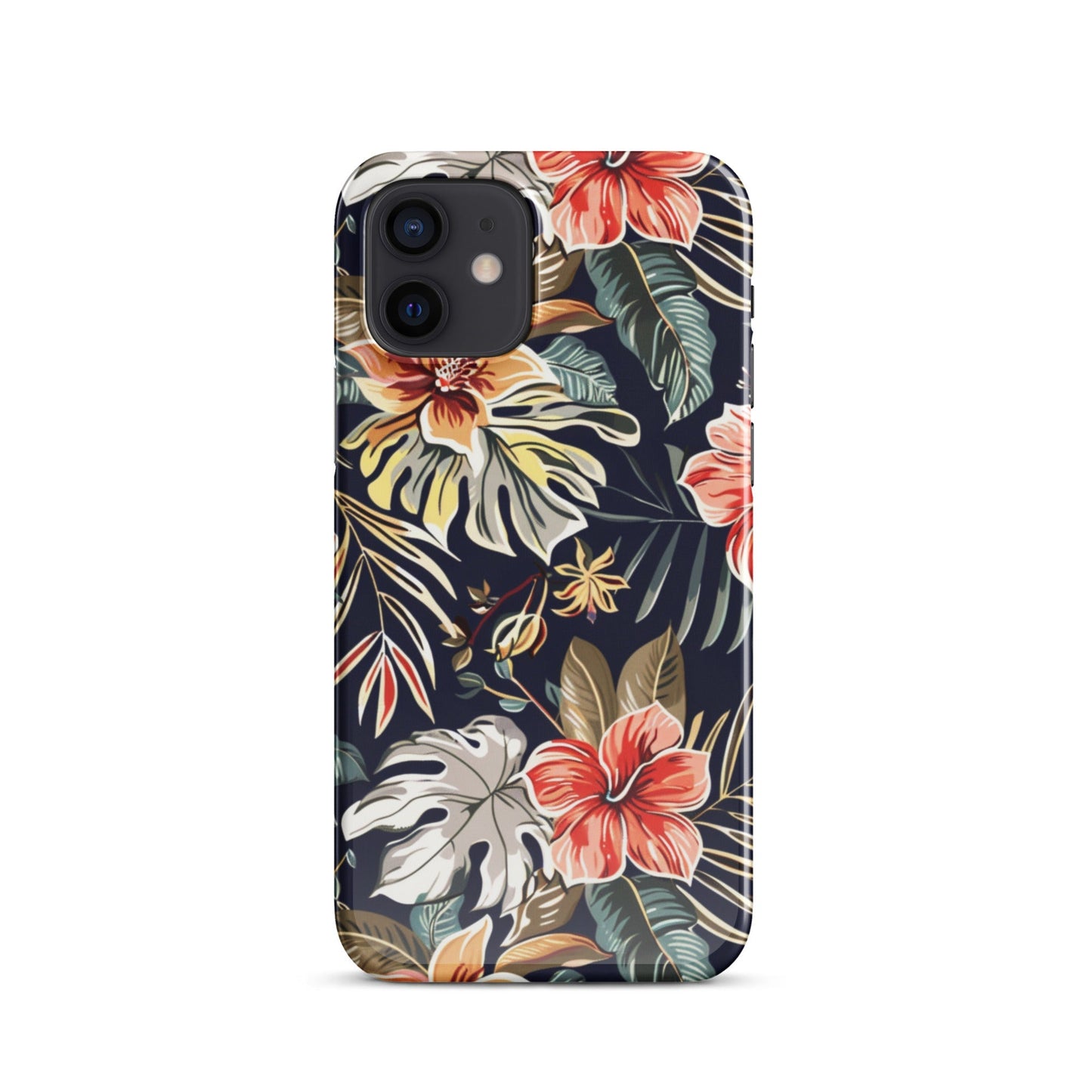 Tropical Floral Phone case for iPhone-8