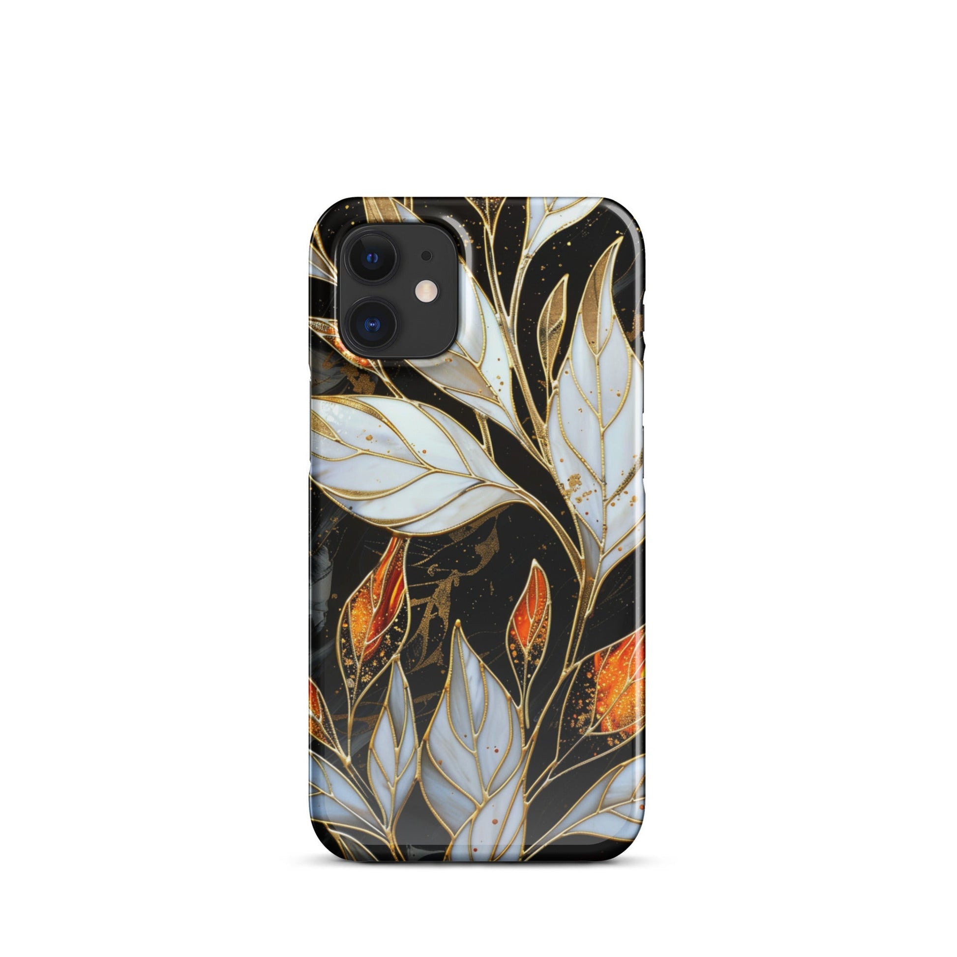 Stained Galss Leaves Phone case for iPhone-6