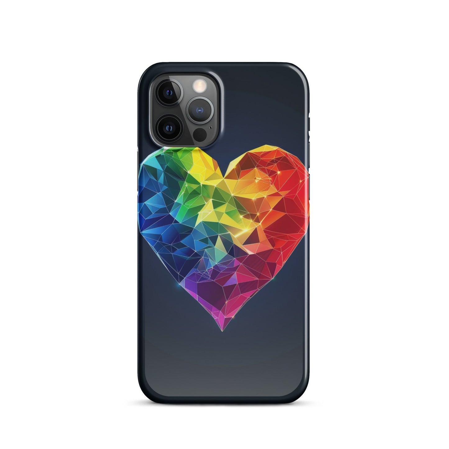 Ranbow Heart Phone case for iPhone-10