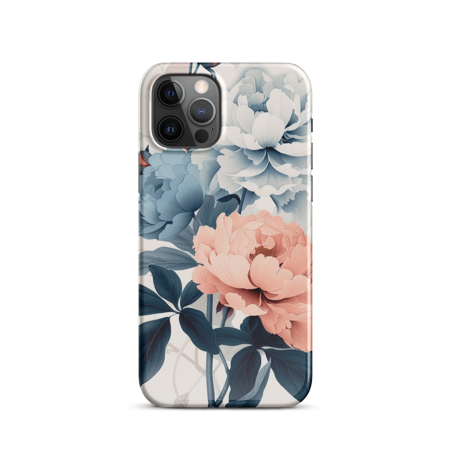 Tricolor Flowers Phone case for iPhone-10