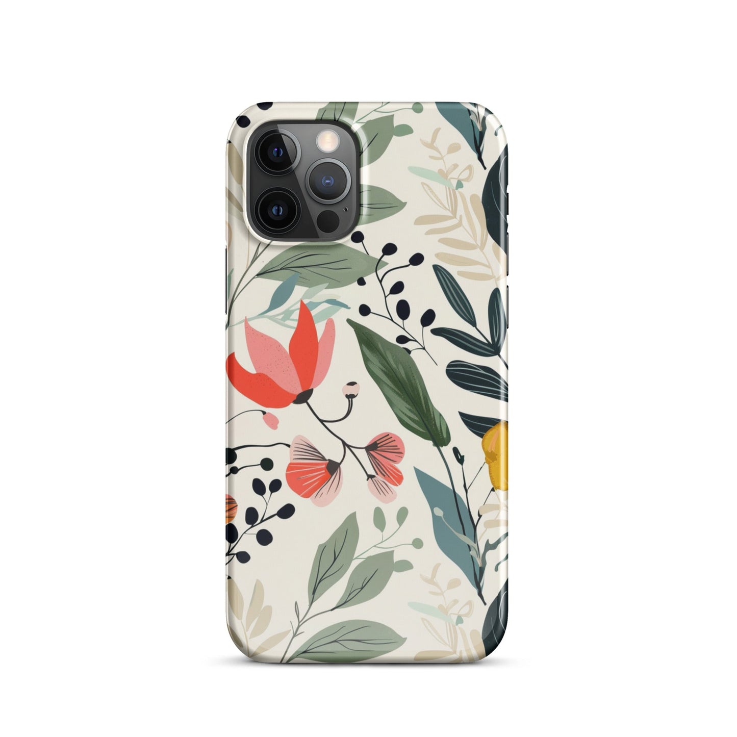 Botanical leaves Phone case for iPhone-10