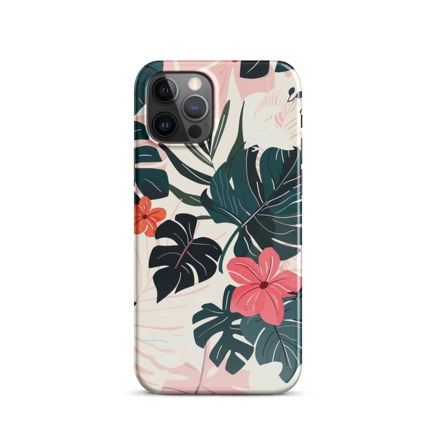 Flower leaves Phone case for iPhone-10