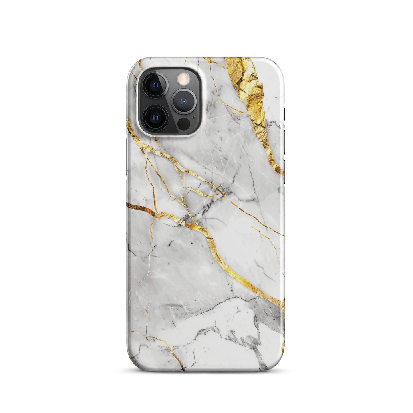 White Marble Phone case for iPhone-10