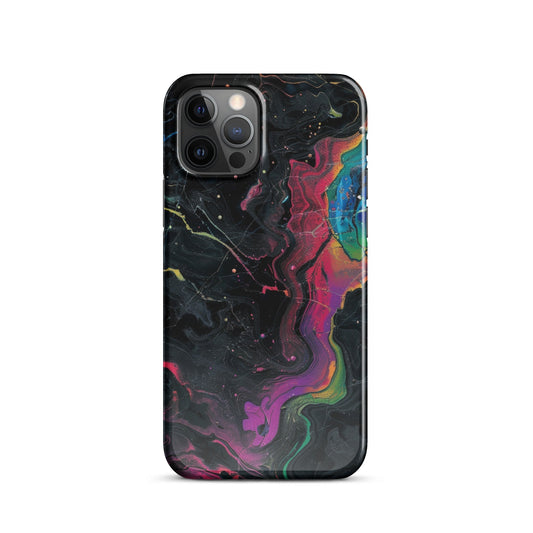 Black rainbow Phone case for iPhone-10