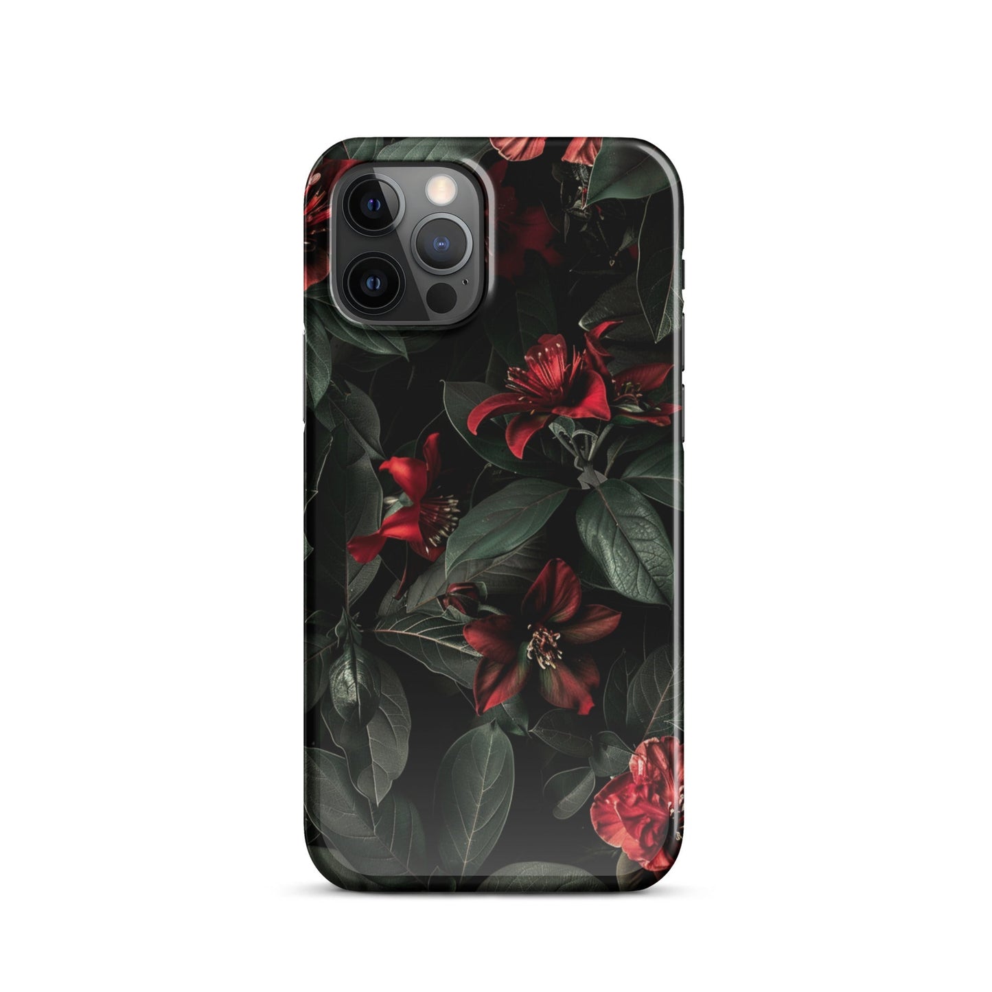 Floral Dark Phone case for iPhone-10