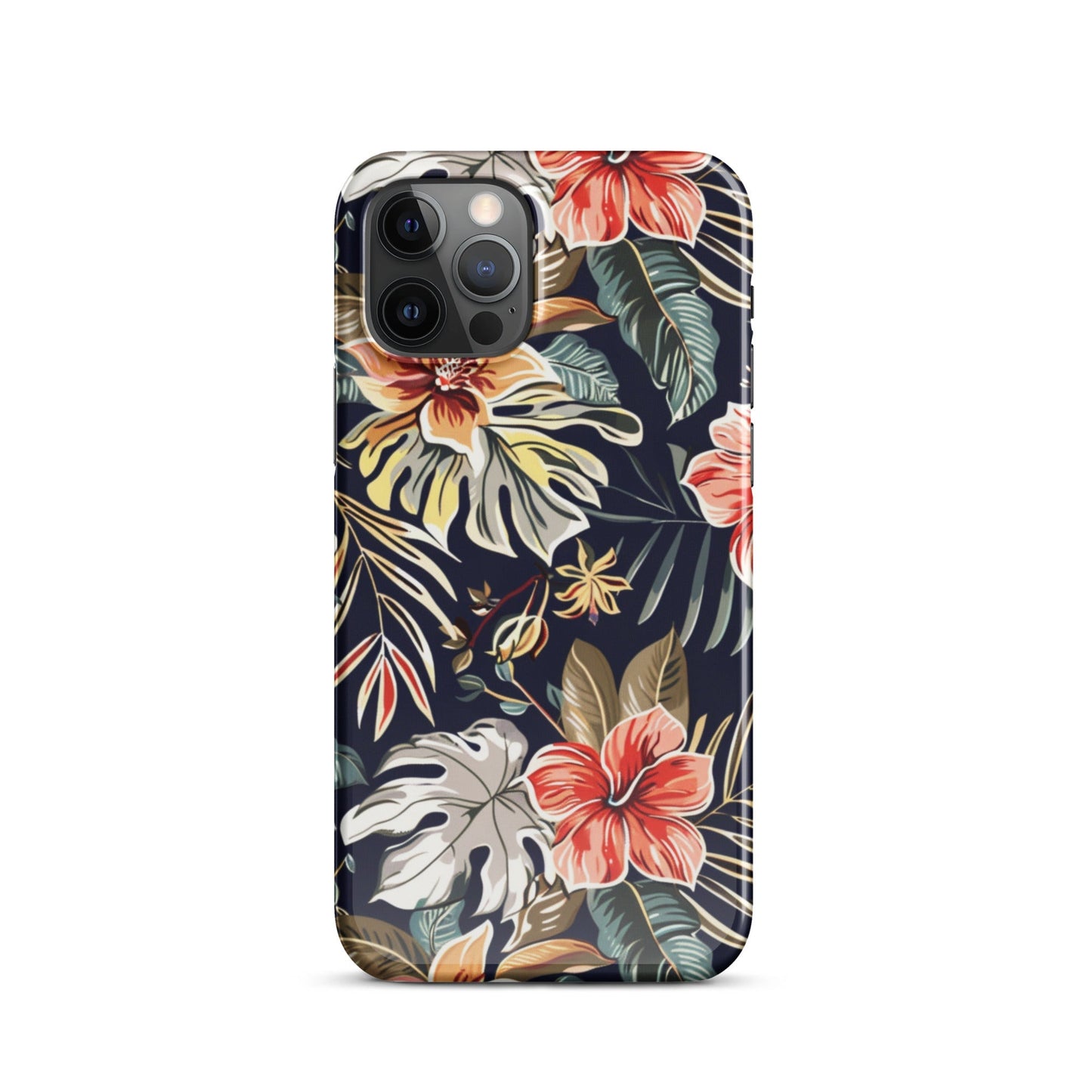 Tropical Floral Phone case for iPhone-10