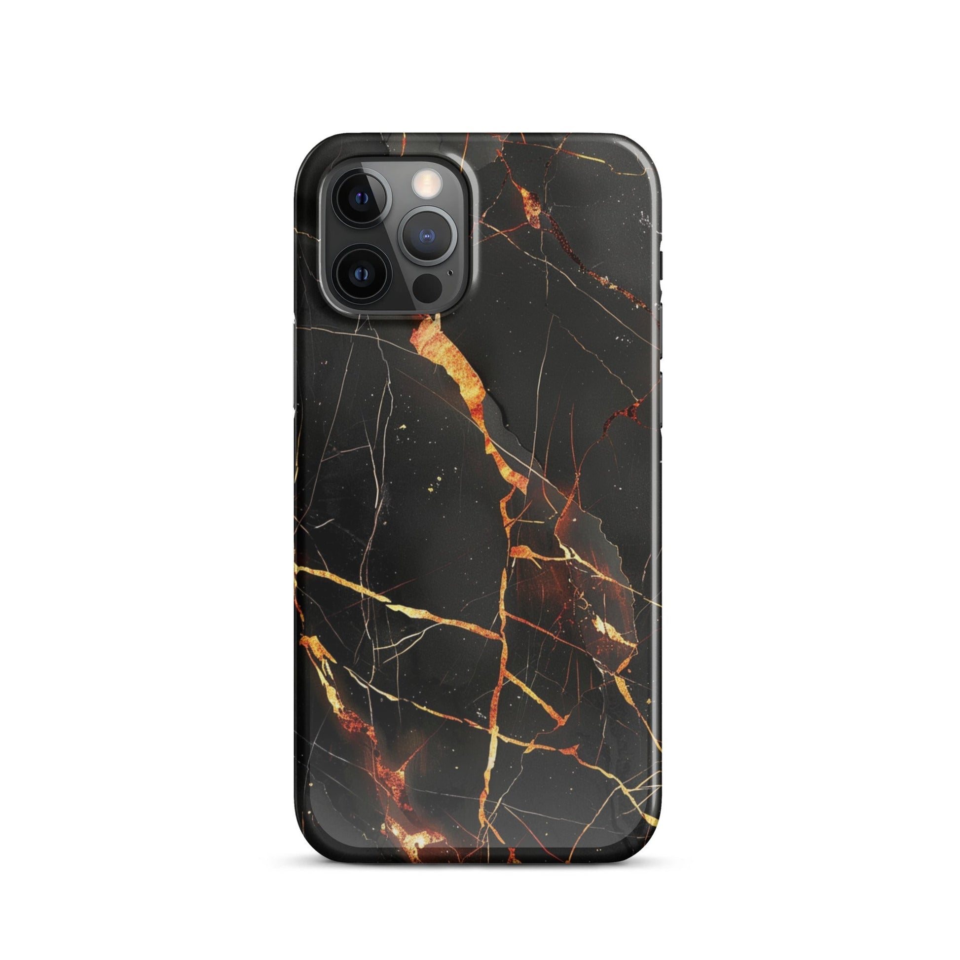 Black Marble Phone case for iPhone-10