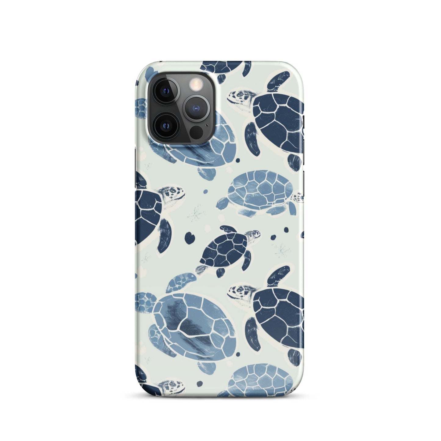 Blue Turtle Phone case for iPhone-10