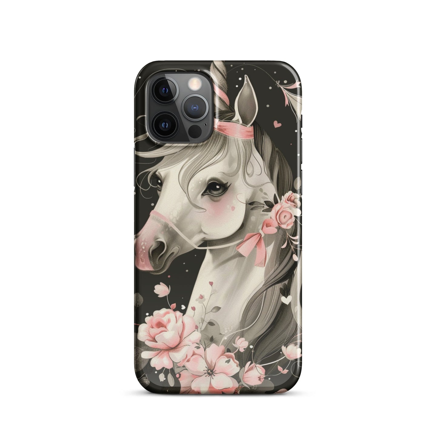 Cute horse Phone case for iPhone-10