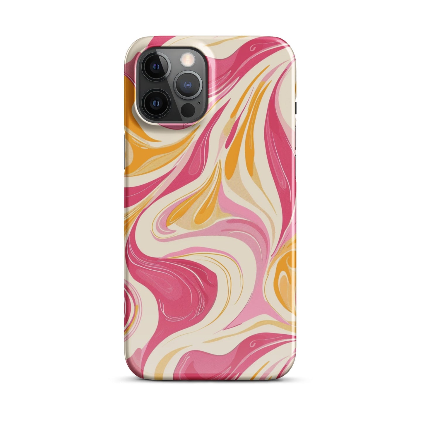 Yellow & Pink Phone Phone  case for iPhone-12