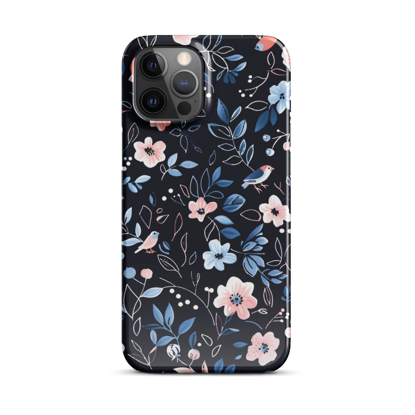 Blue Flowers Phone case for iPhone-12