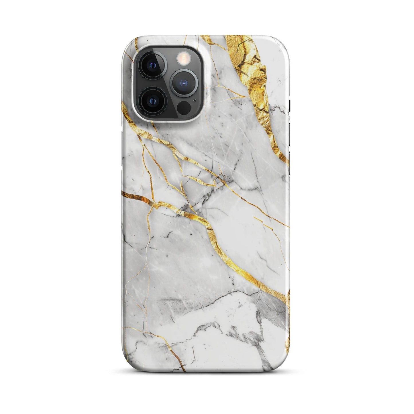 White Marble Phone case for iPhone-12