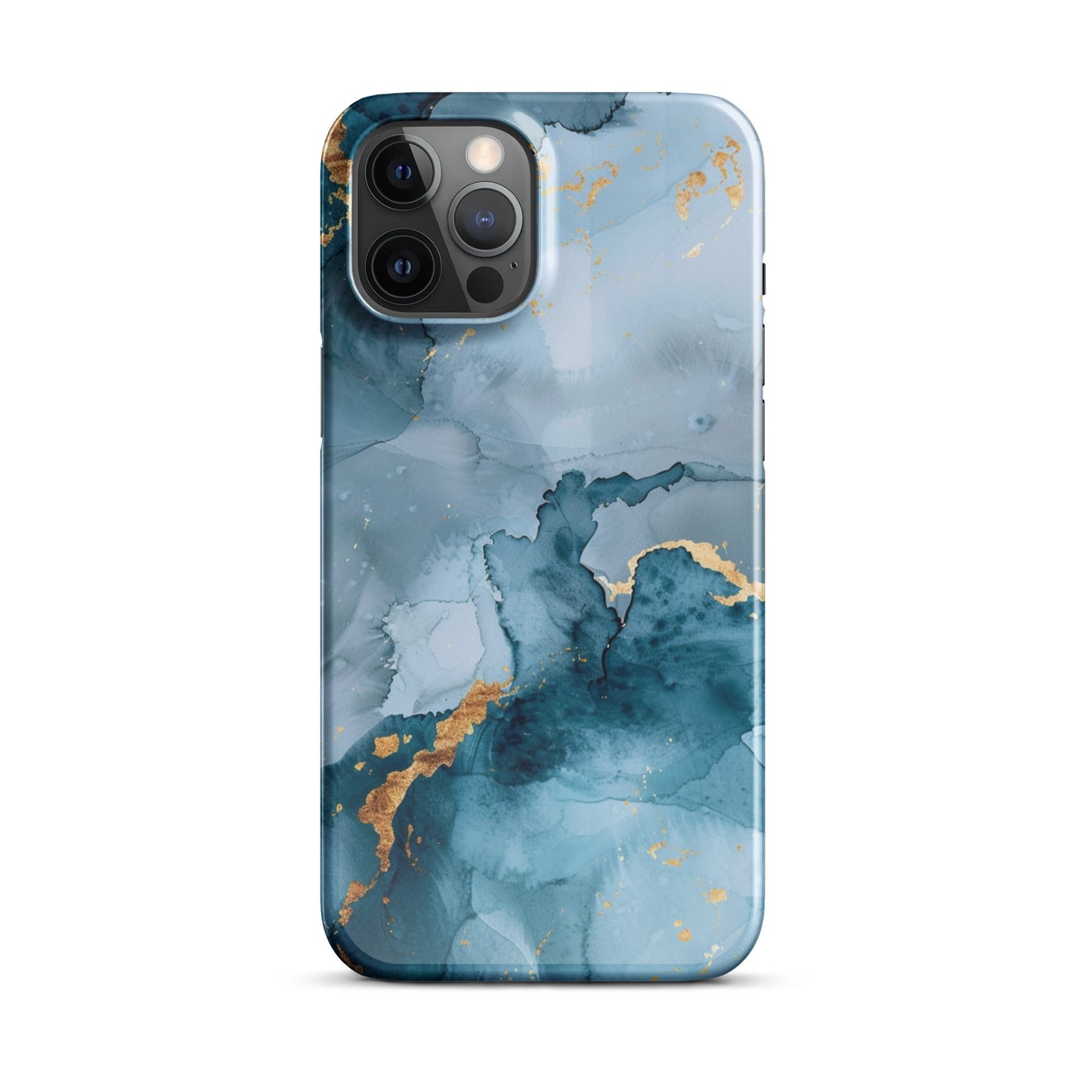 Blue Gold Phone case for iPhone-12