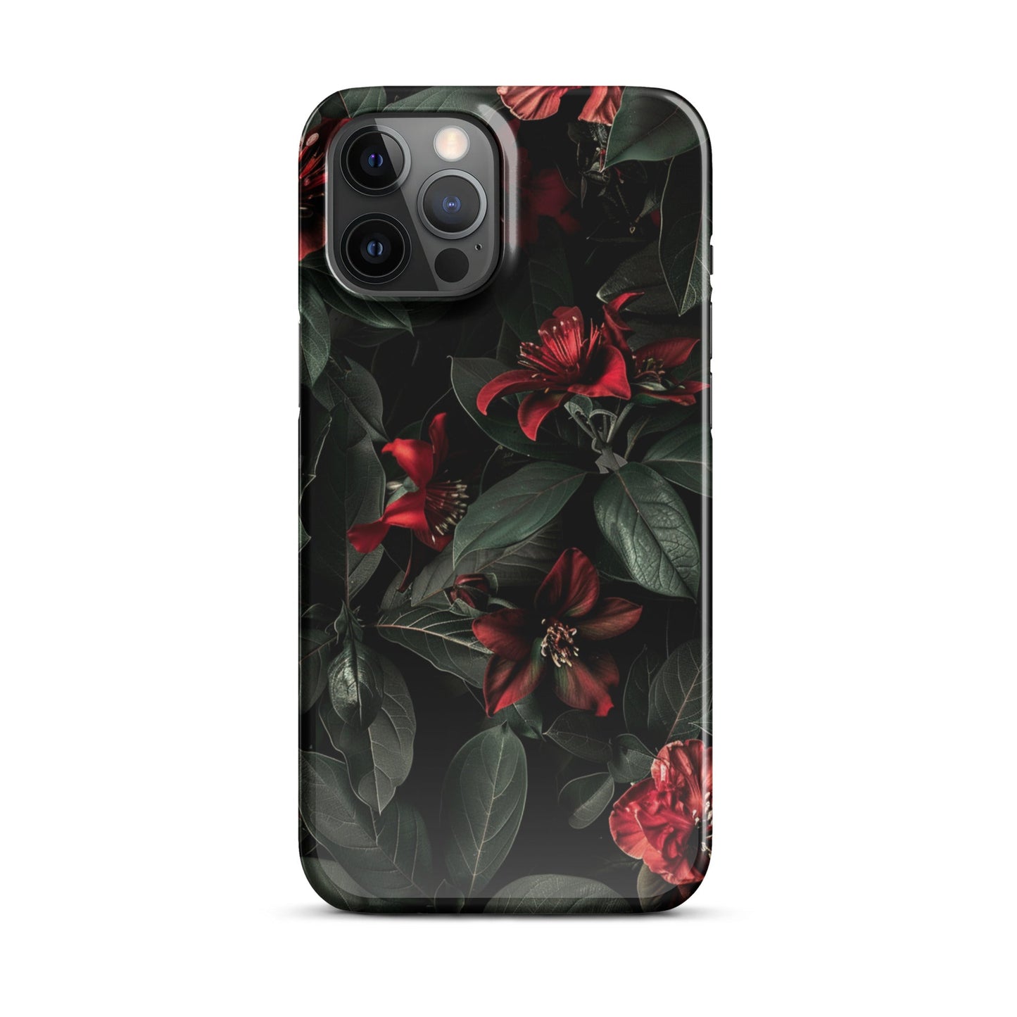 Floral Dark Phone case for iPhone-12