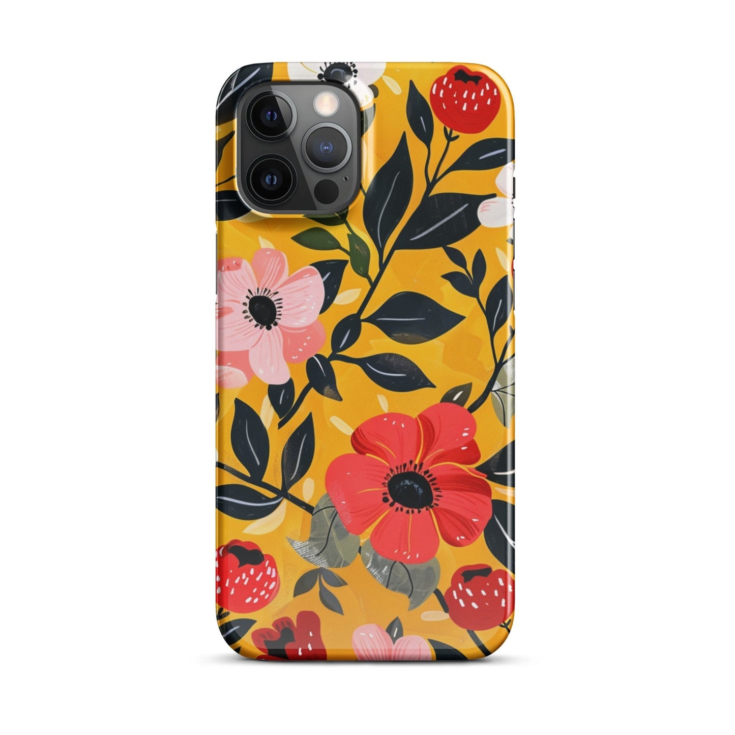 Floral 3 Phone case for iPhone-12