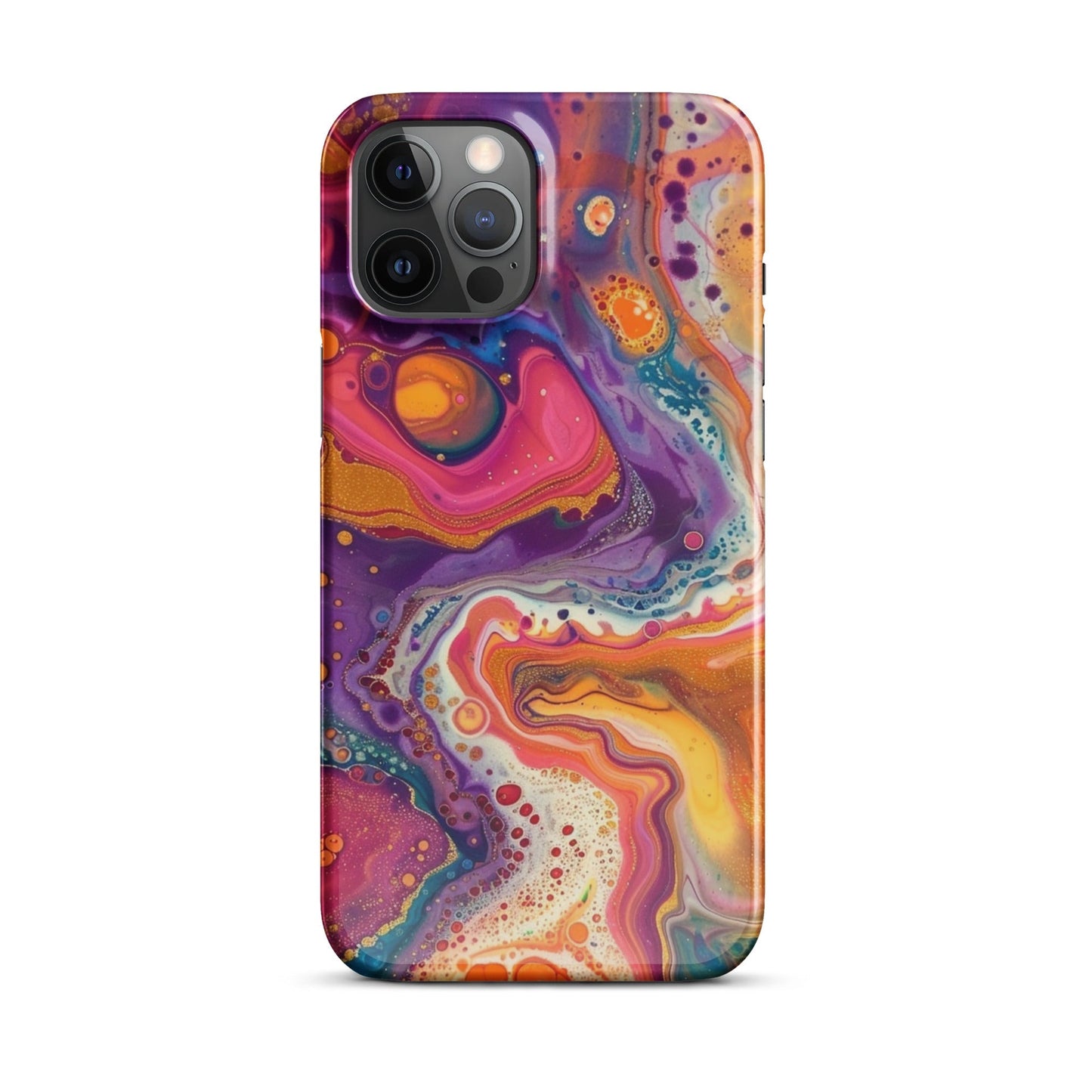 Rainbow Swirling Phone case for iPhone-12