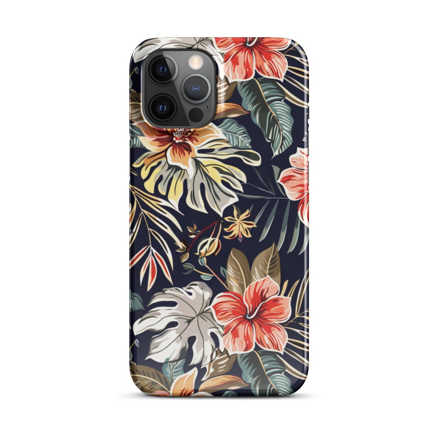 Tropical Floral Phone case for iPhone-12