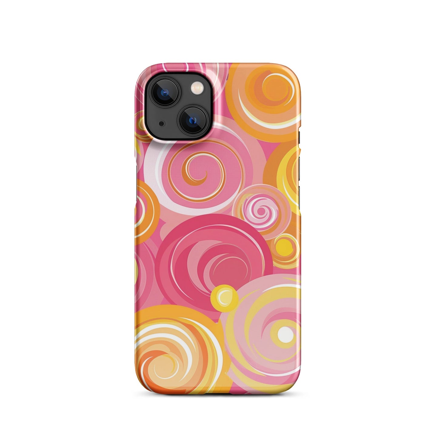 Pink Yellow Phone case for iPhone-17