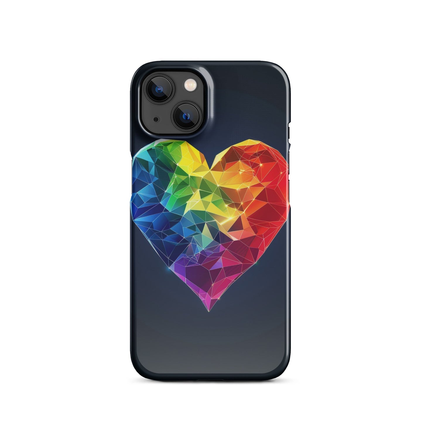 Ranbow Heart Phone case for iPhone-16