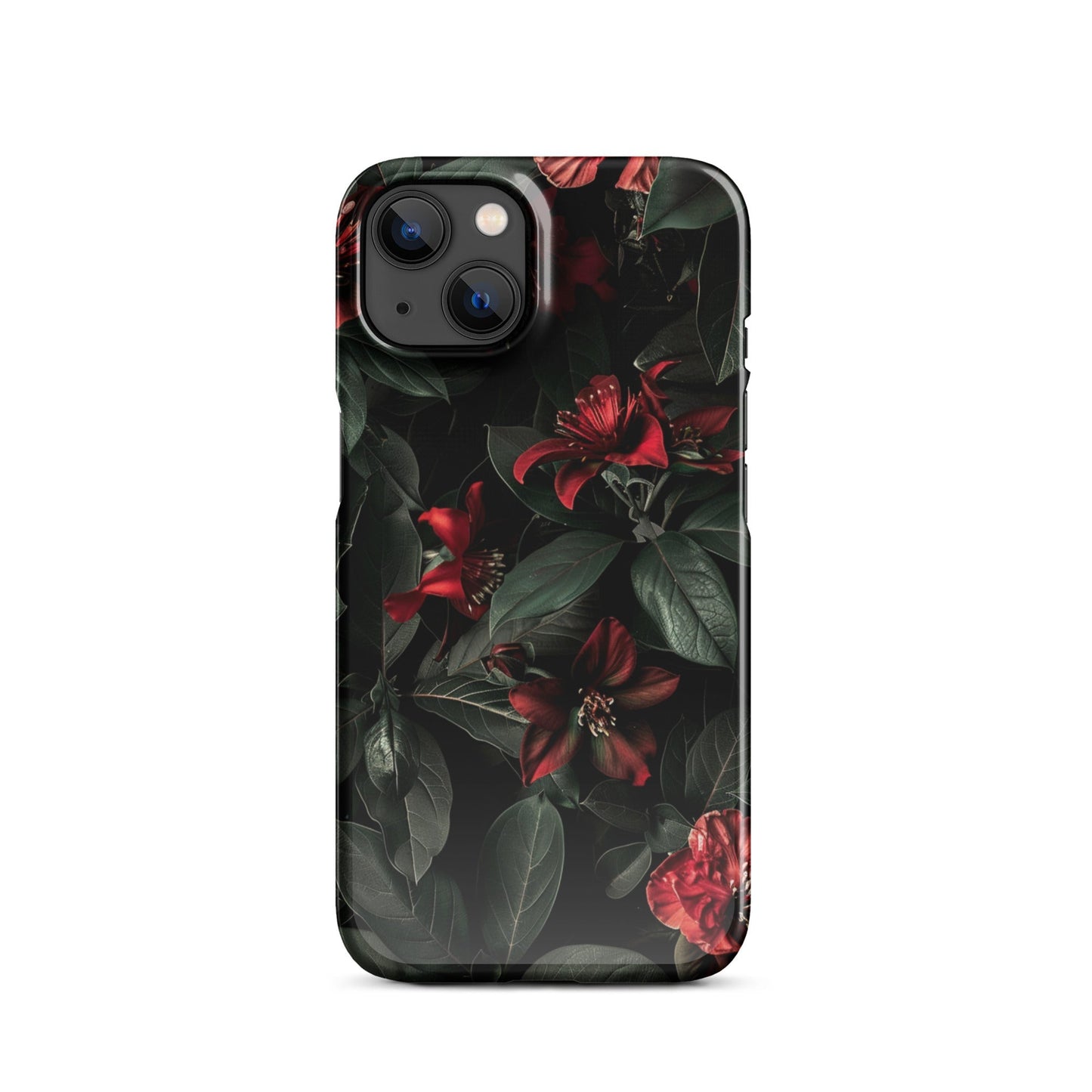 Floral Dark Phone case for iPhone-16