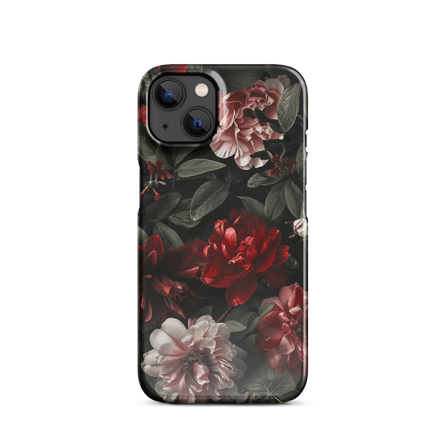 Pink Red Floral Phone case for iPhone-16