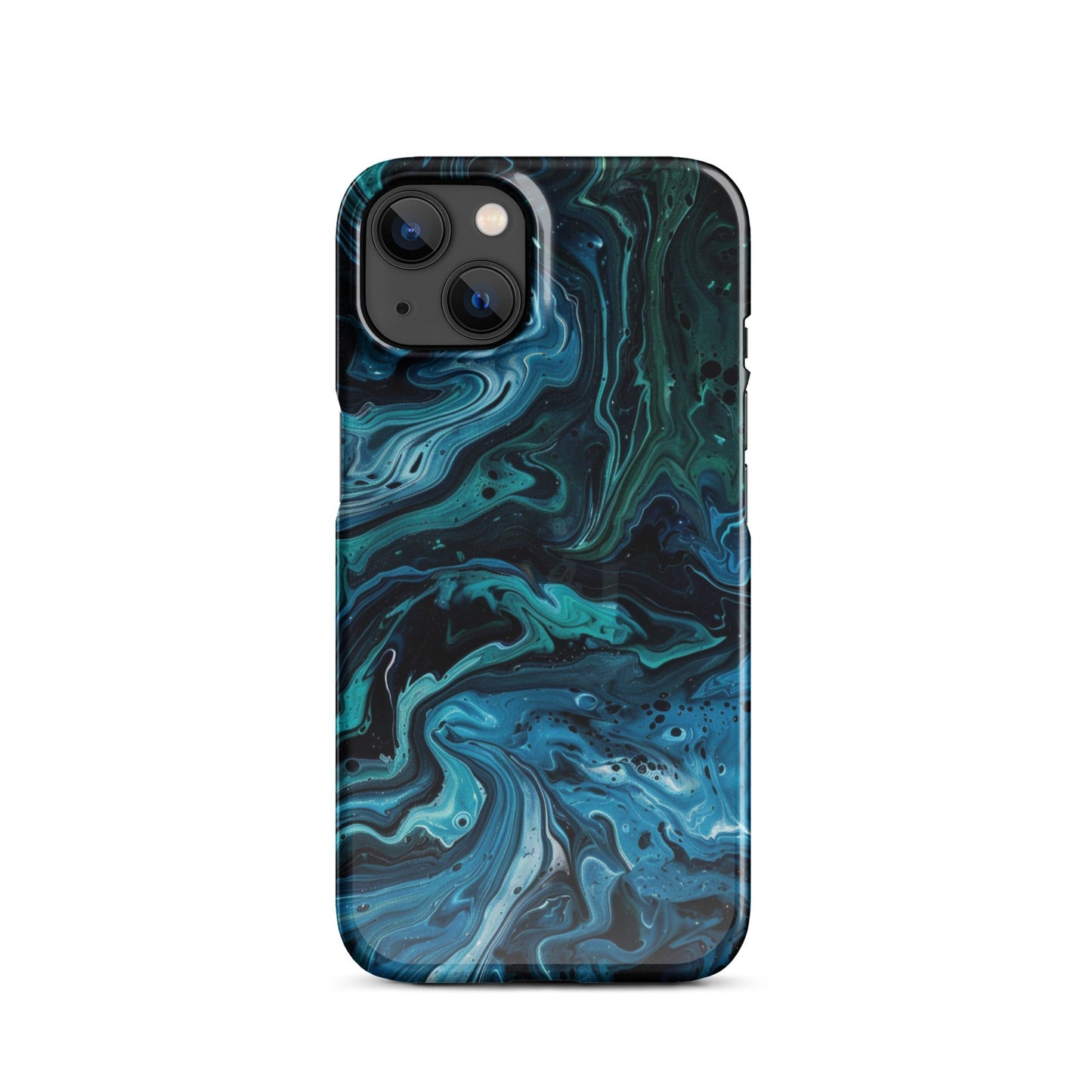 Abstract Blue Phone case for iPhone-16