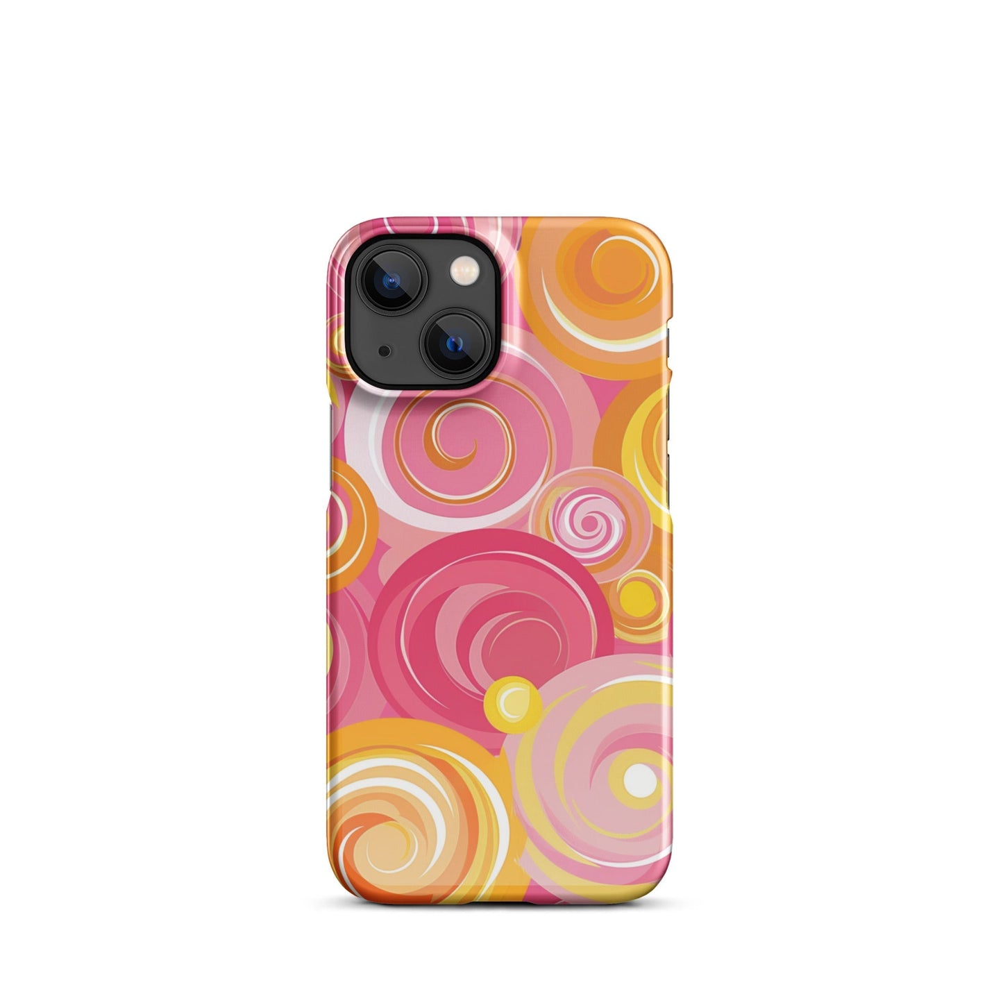 Pink Yellow Phone case for iPhone-15