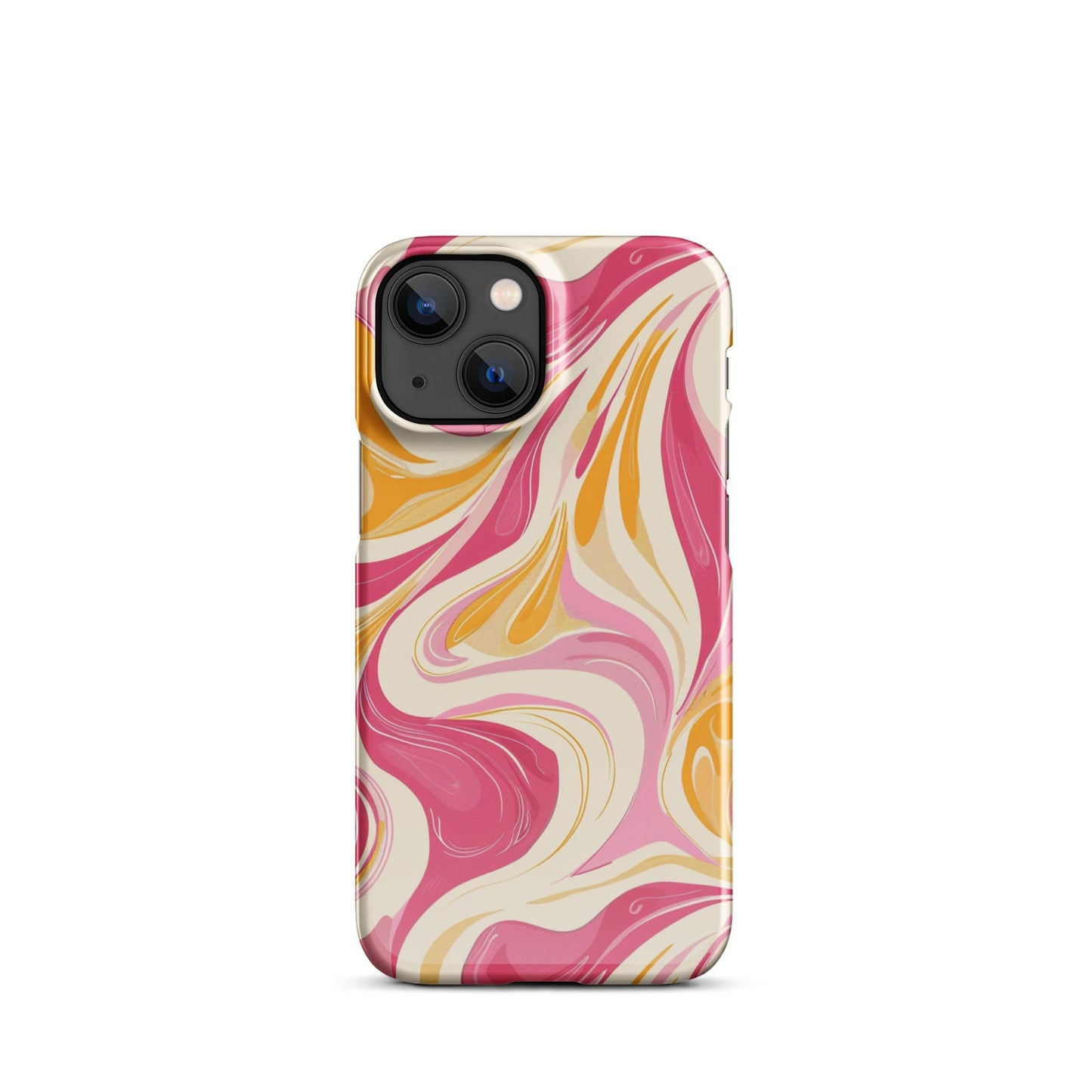 Yellow & Pink Phone Phone  case for iPhone-14