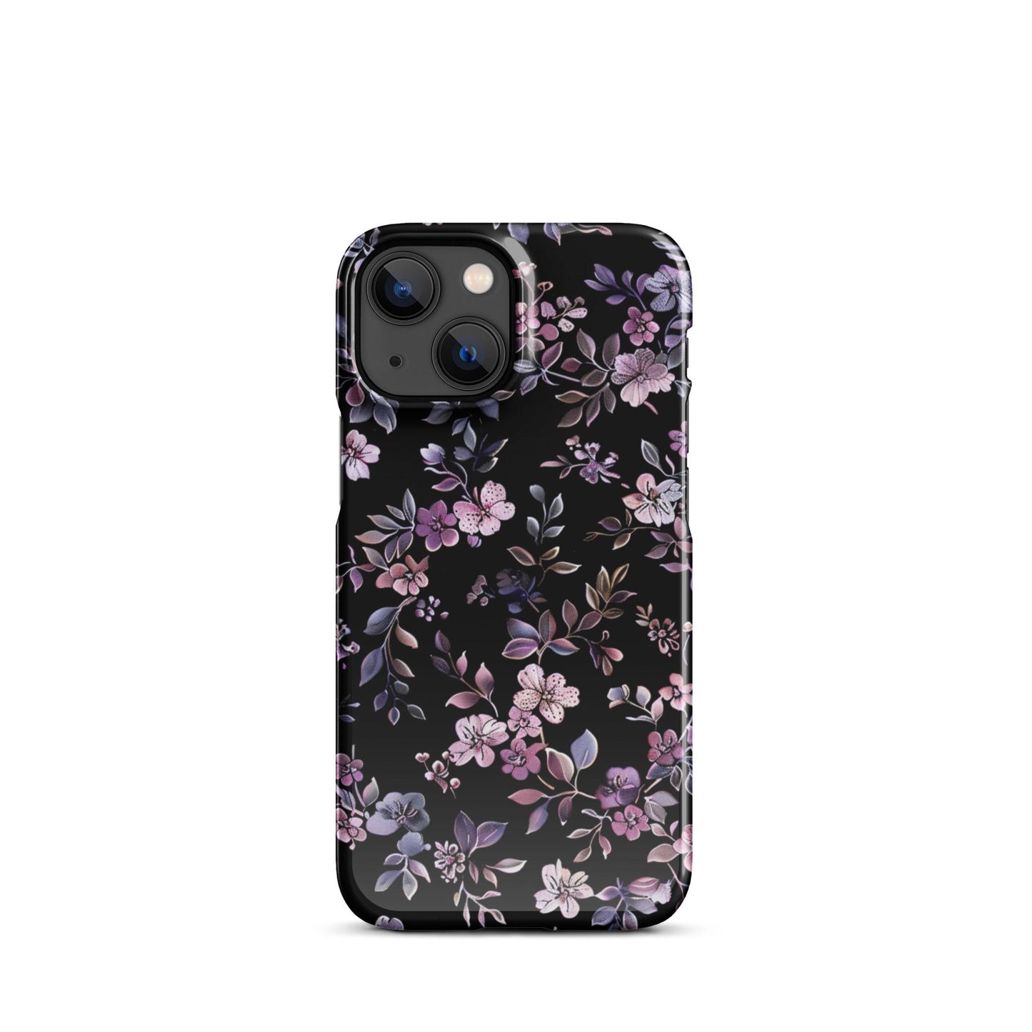 Black Floral Phone case for iPhone-14