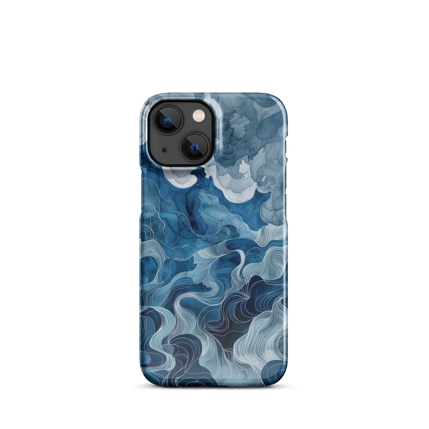 Blue watercolor Phone case for iPhone-14