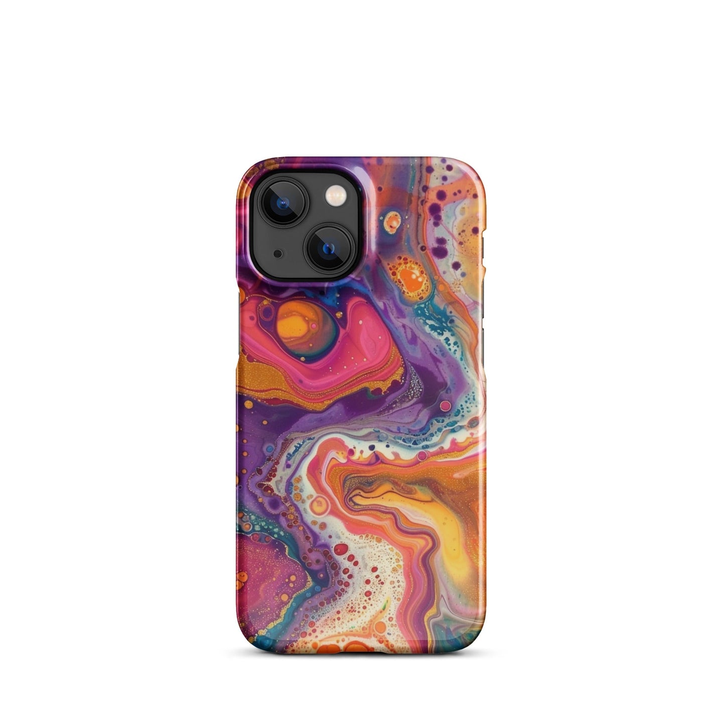 Rainbow Swirling Phone case for iPhone-14