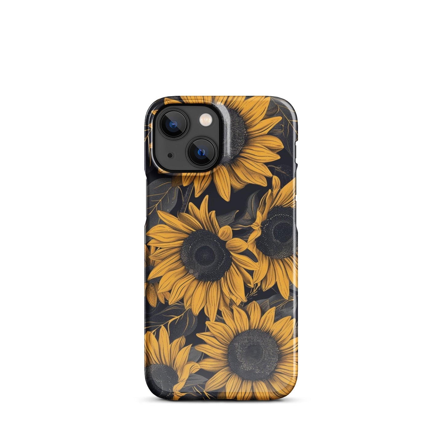 Sunflower Black Phone case for iPhone-14