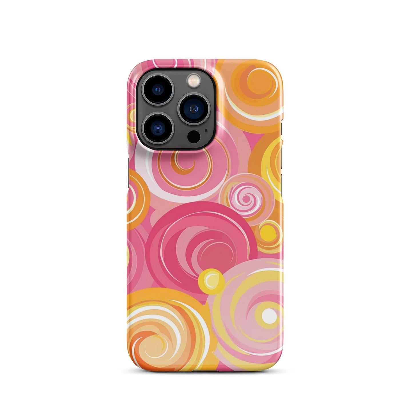 Pink Yellow Phone case for iPhone-19