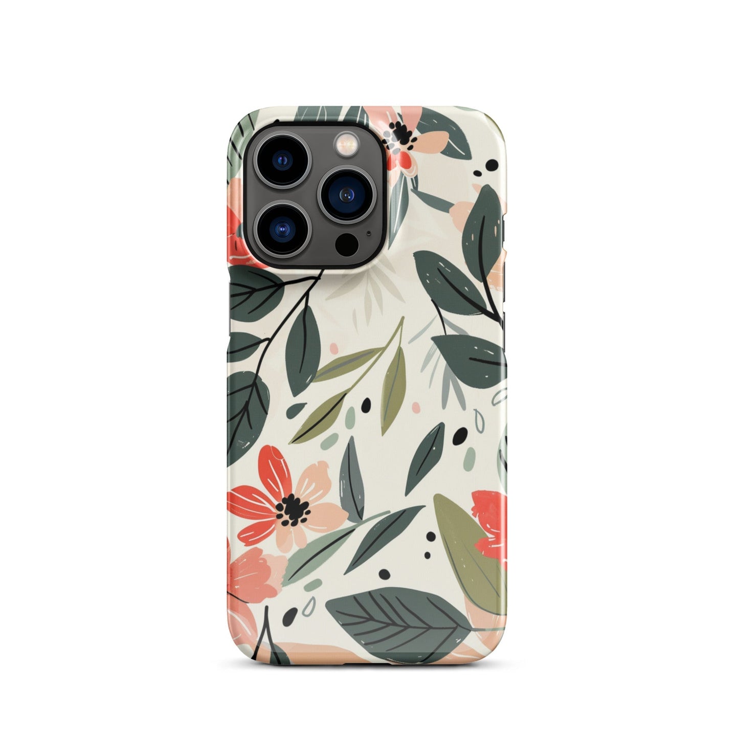 Flower leave Phone case for iPhone-18