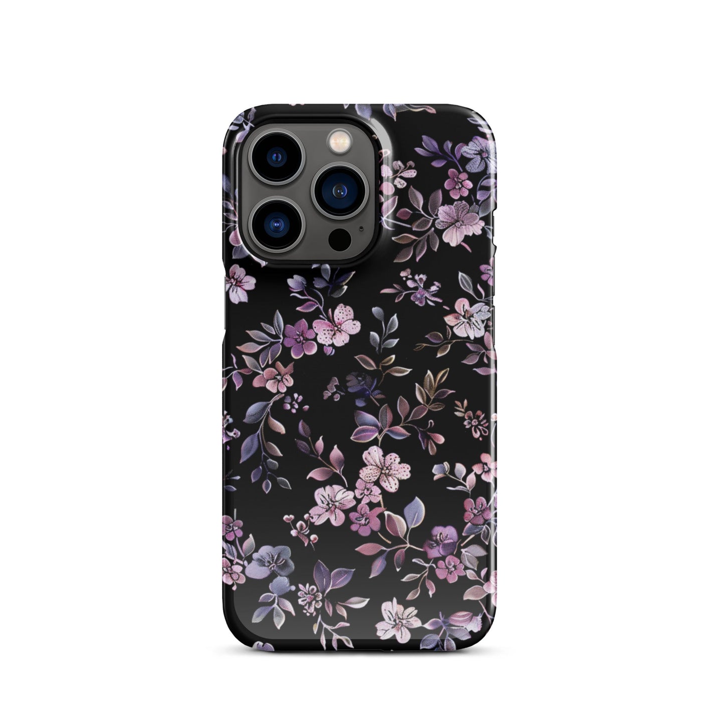 Black Floral Phone case for iPhone-18